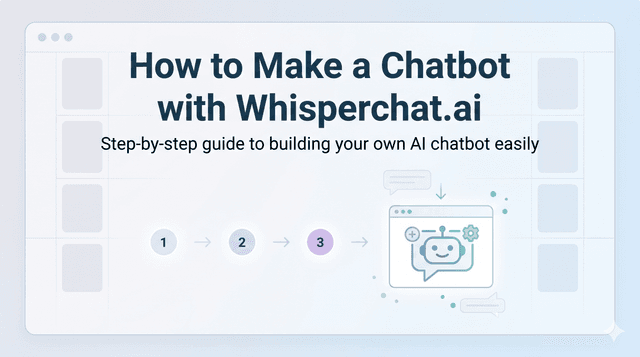 How to Make a Chatbot with Whisperchat.ai