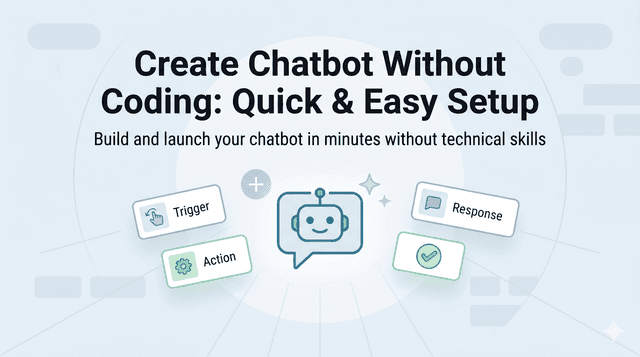 Create Chatbot Without Coding: Quick & Easy Setup